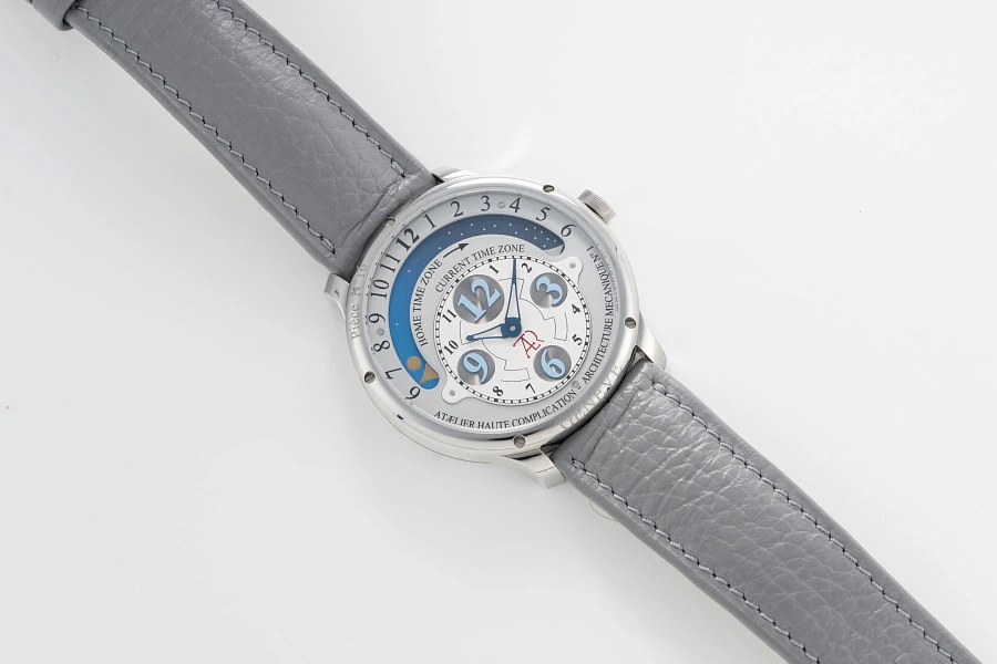 AM1 Dual Time in Stainless Steel