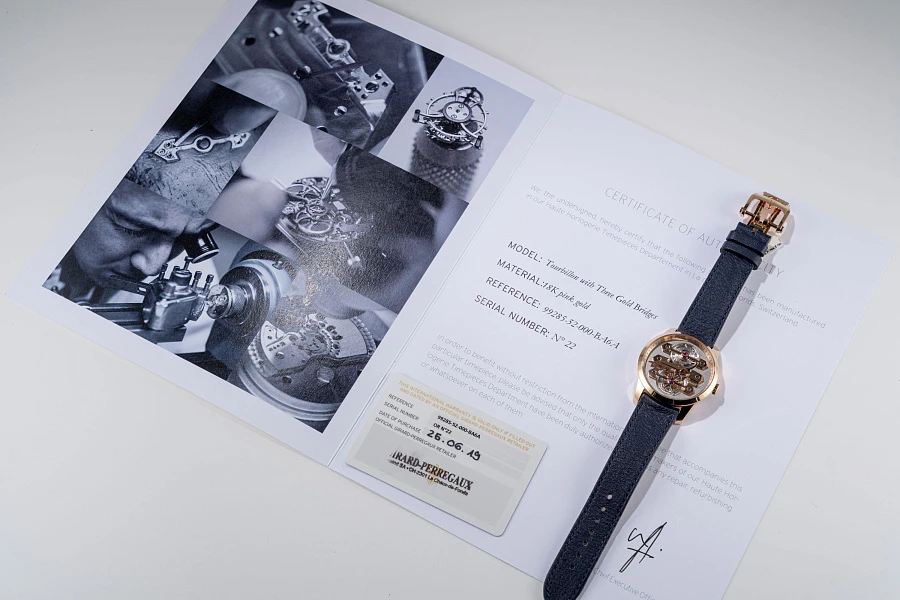 Three Bridges Tourbillon Ref. 99285 in 18k Rose Gold