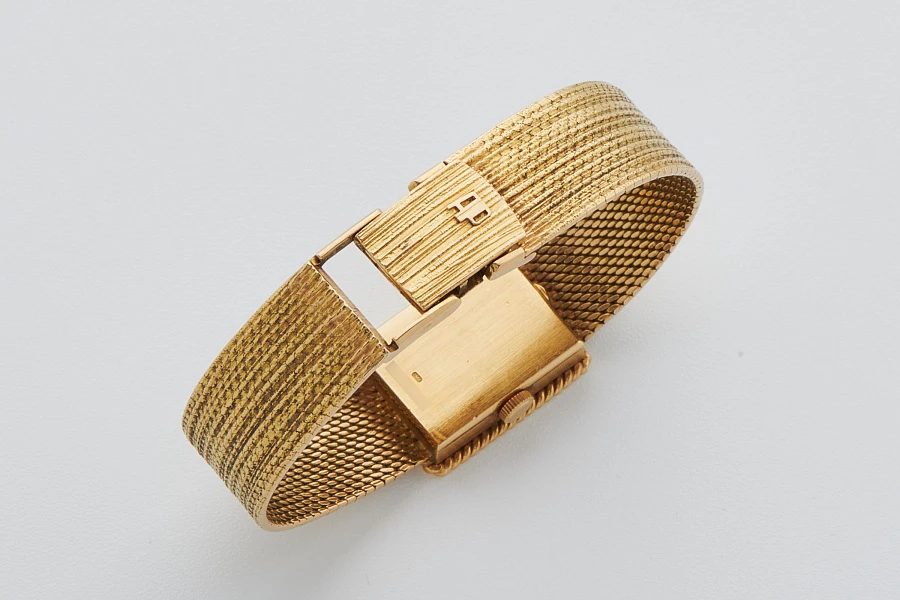 Tiger Eye Ladies Watch in 18k Yellow Gold