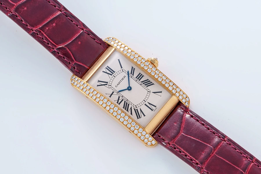Tank Américaine Ref. 1735 in 18k Rose Gold with Diamonds