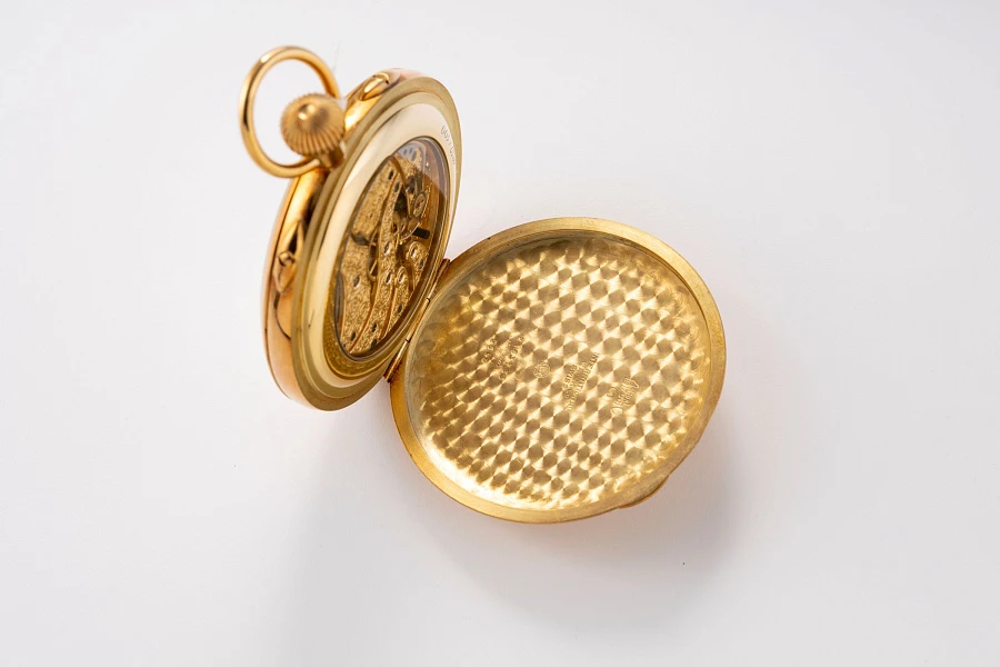 Annual Calendar Pocket Watch in 18k Yellow Gold