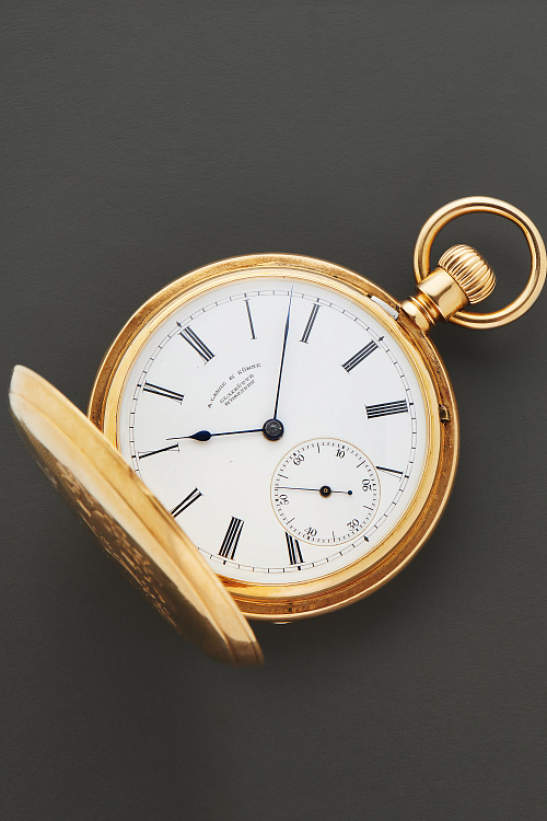 18K Yellow Gold pocket watch 1884