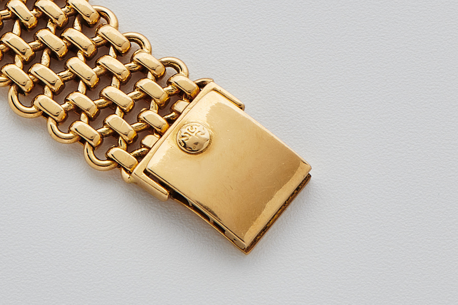 Ellipse Double Signed 'Beyer' in 18k Yellow Gold