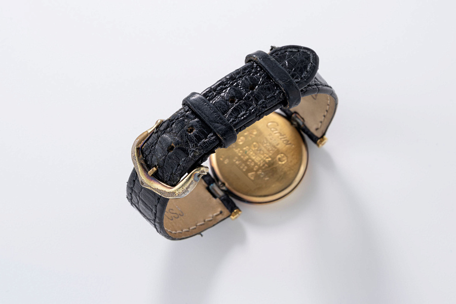 Must de Cartier Vermeil with Black Dial