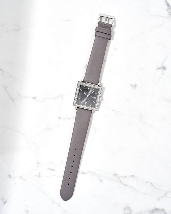 Altiplano Square White Gold & Diamonds Manual Wind