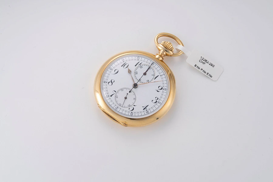 Monopusher Chronograph Pocket Watch in 18k Rose Gold