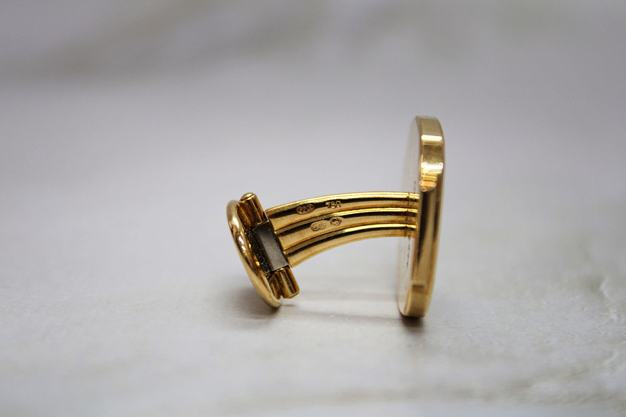 Nautilus Cufflinks in 18k Yellow Gold 31.29 g