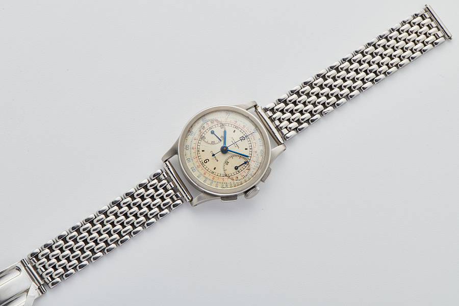 1950s Chronograph on Gay Frères Bracelet