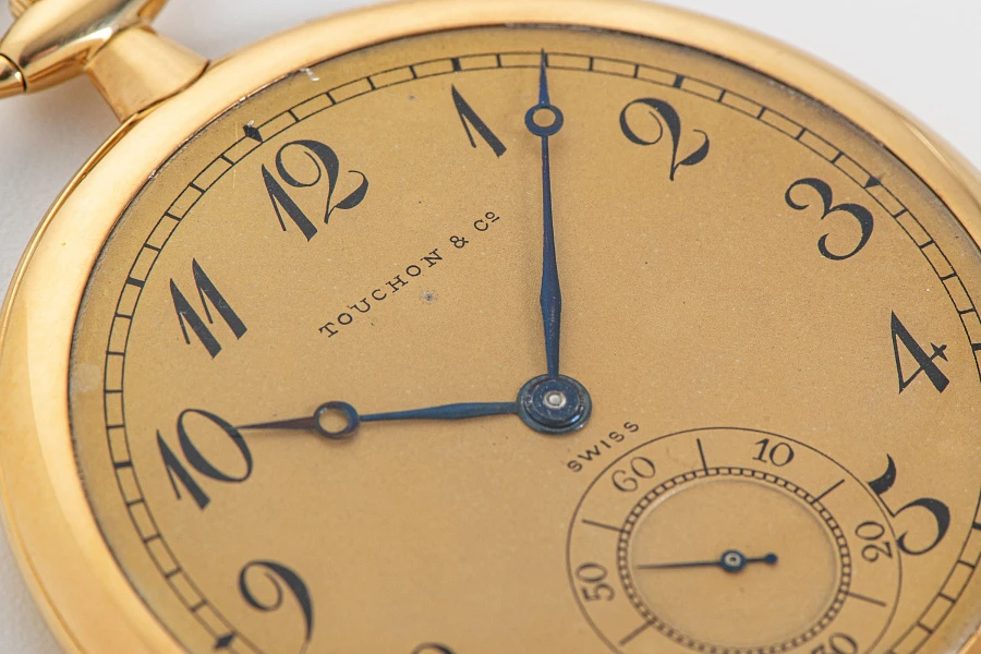 Ultra Thin Pocket Watch in 18k Yellow Gold