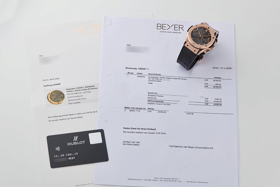 Classic Fusion 45 Chronograph in 18k Rose Gold