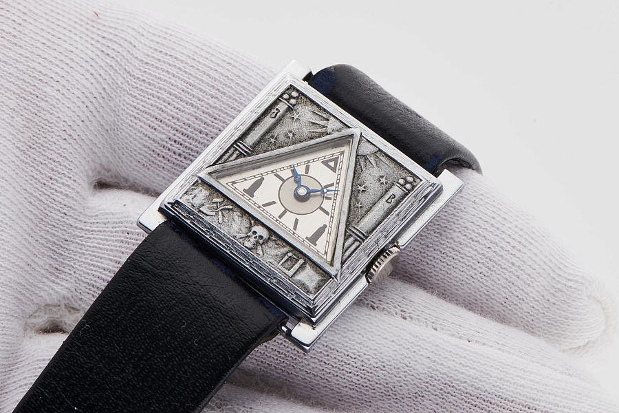 Freemasons Wristwatch in 925 Silver