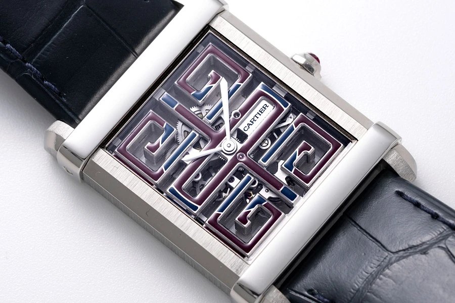 Collection Privée Tank Chinoise Skeleton Ref. CRWHTA0015 in Platinum