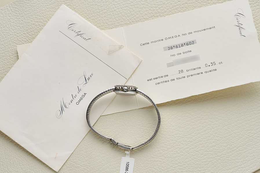 De Ville Ladies Dress Watch in 18k White Gold