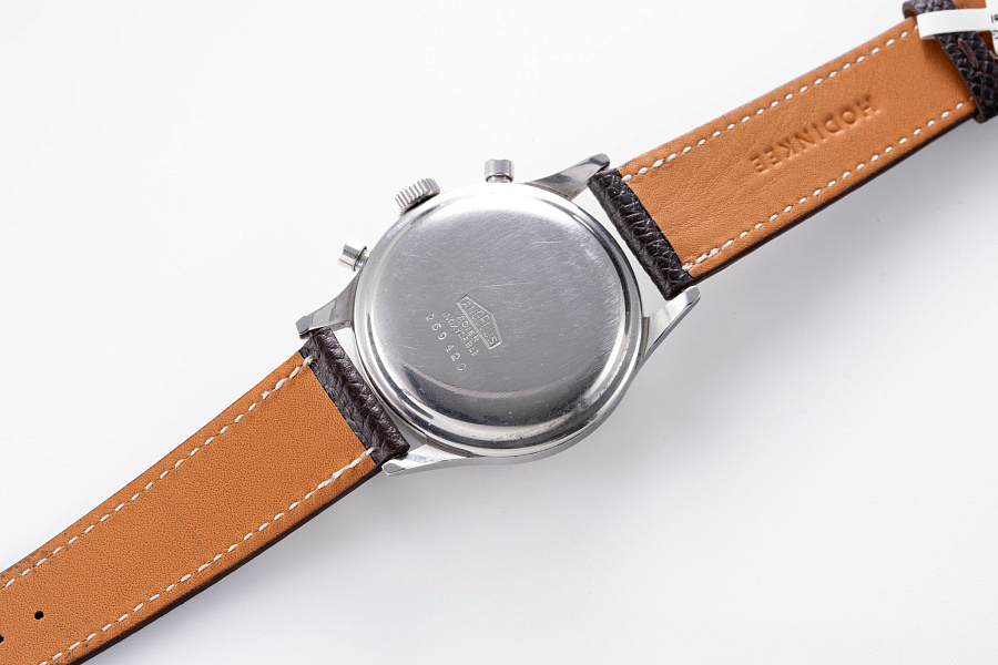 Vintage Chronograph with Gilt Dial in Stainless Steel