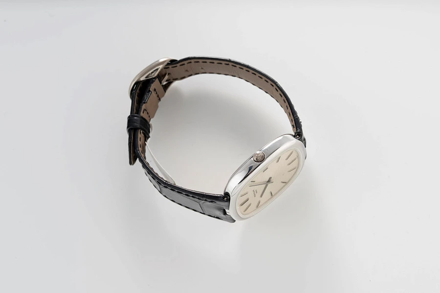 Cushion Case Ellipse Ref. 3604 in 18k White Gold