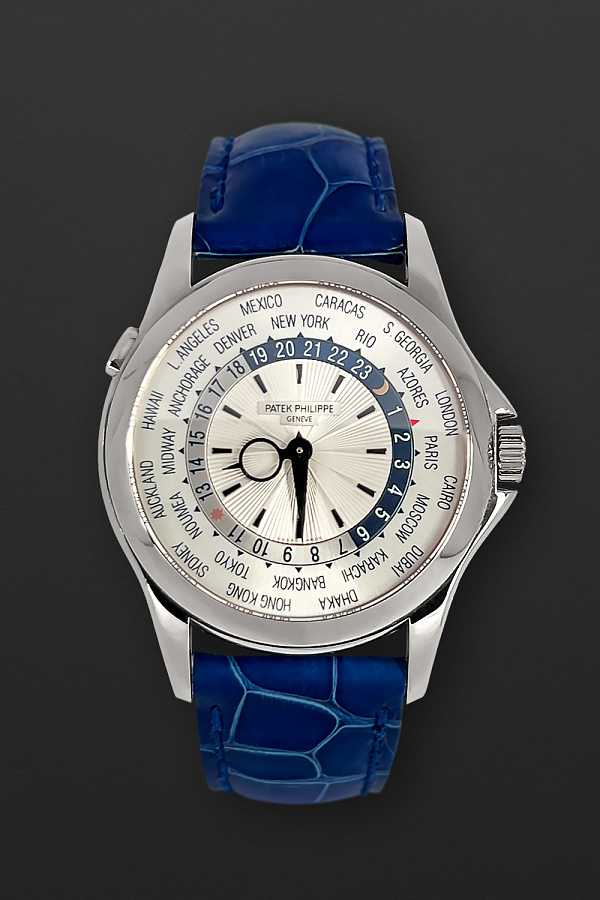 World Time 5130 White Gold