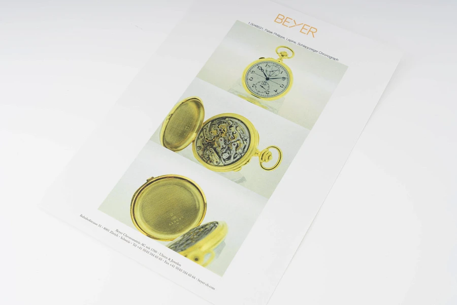 Split-Seconds Chronograph Pocket Watch in 18k Yellow Gold