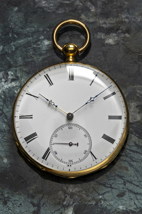 Lépine pocket watch with Munot engraving