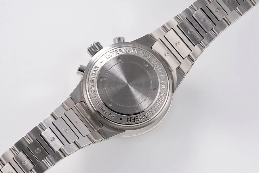 Perpetual Calendar Chronograph with Salmon Dial Ref. IW3756 in Stainless Steel