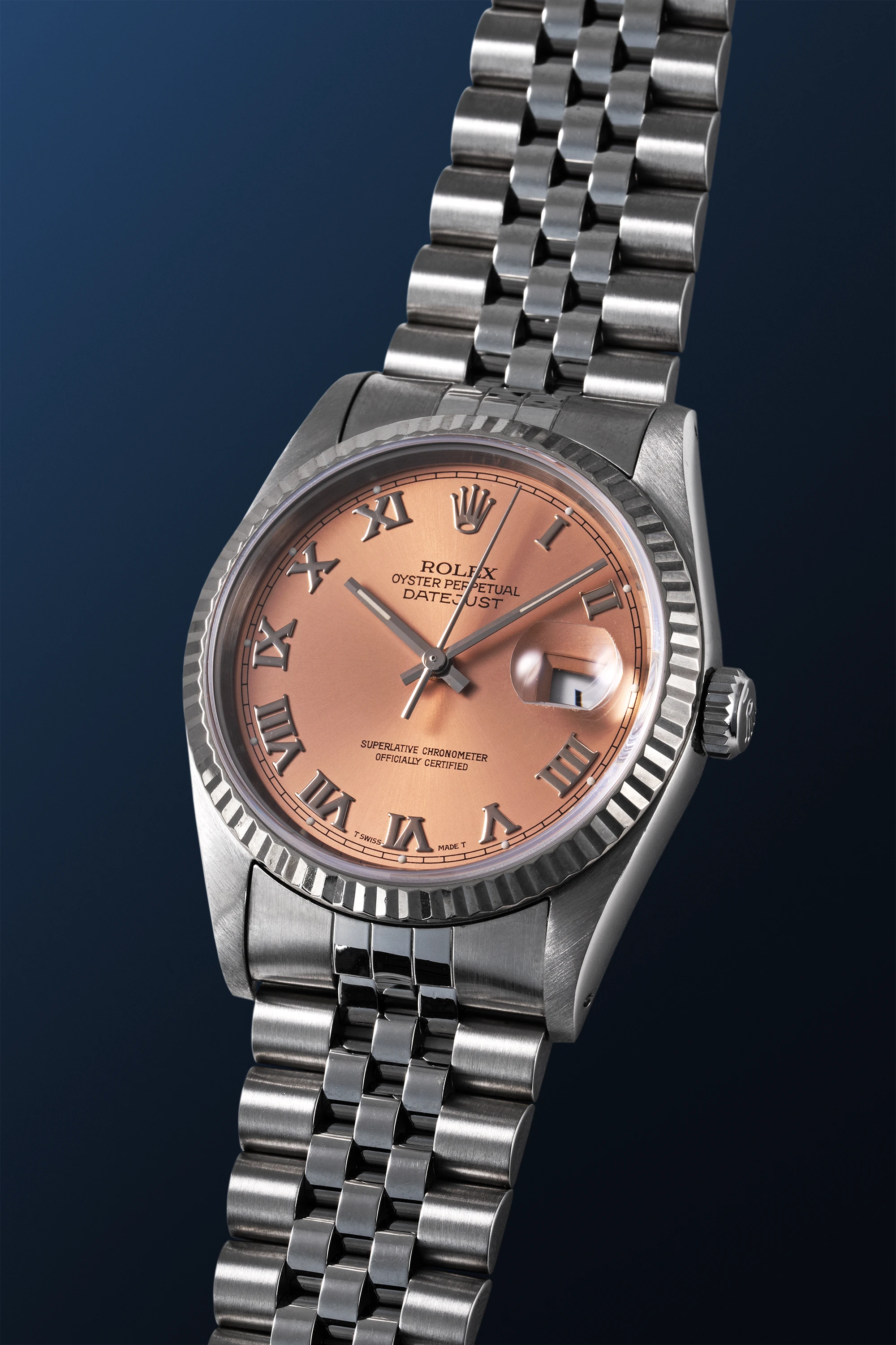 Salmon Dial Datejust Ref. 16234 in Stainless Steel