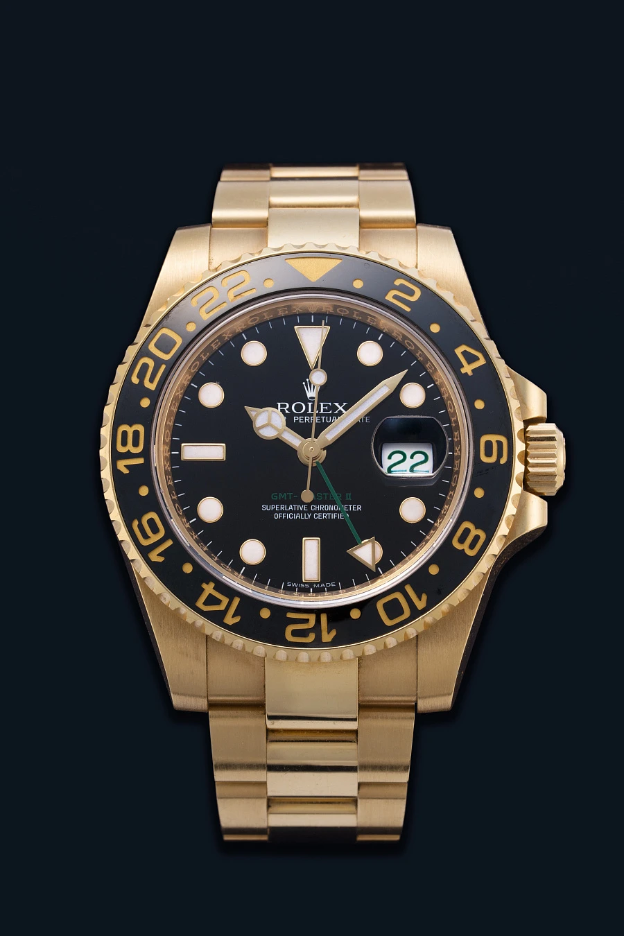 GMT Master II Ref. 116718 in 18k Yellow Gold
