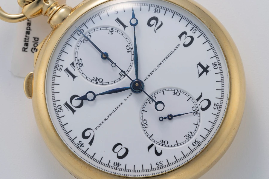 Split-Seconds Chronograph Pocket Watch in 18k Yellow Gold