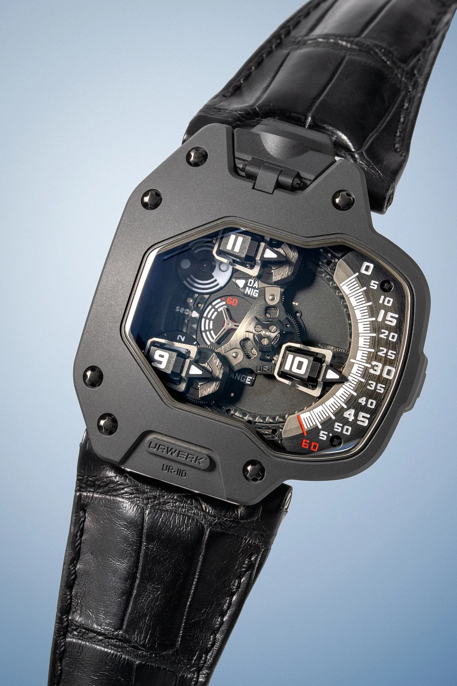 UR-110 Turbine Automatic in Black Coated Titanium