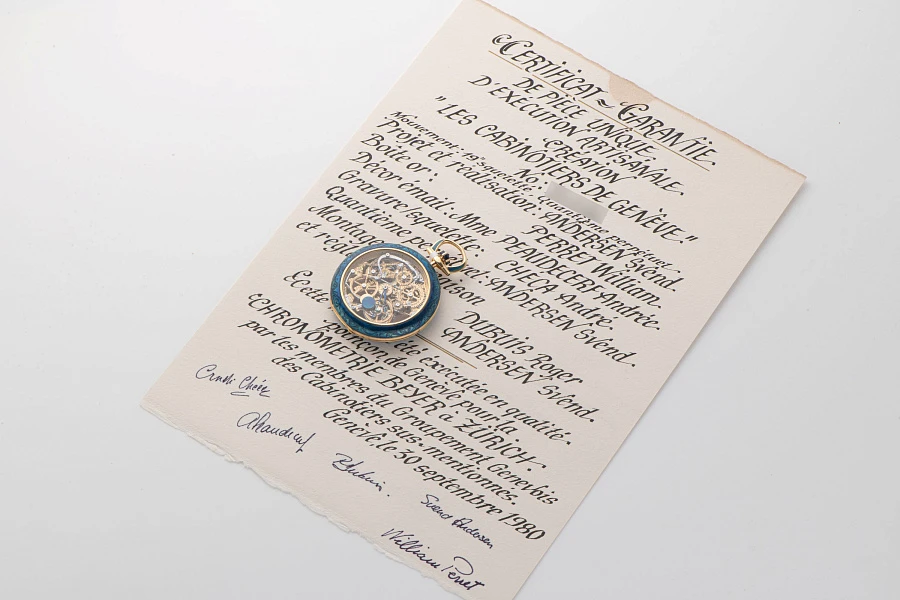 Historically Important Piece Unique Creations Les Cabinotiers de Genève Calendar