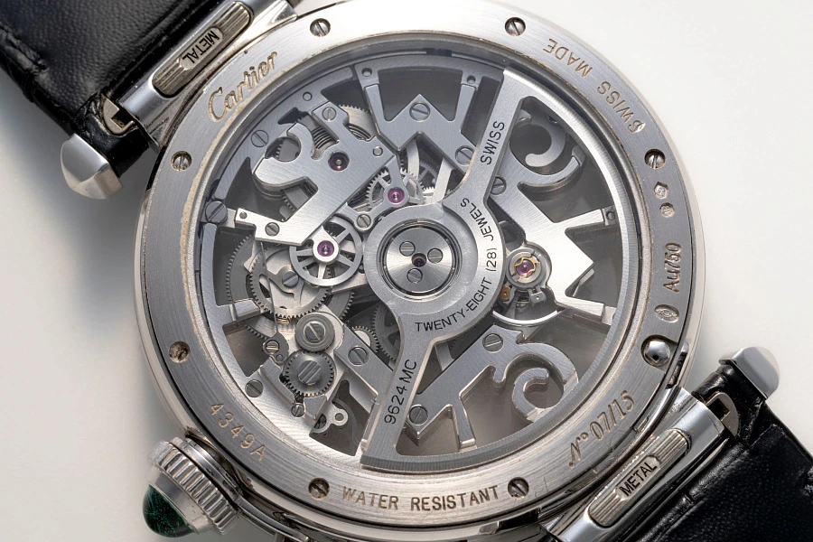 Limited Edition Pasha Skeleton Emerald Ref. WHPA0013 in 18k White Gold