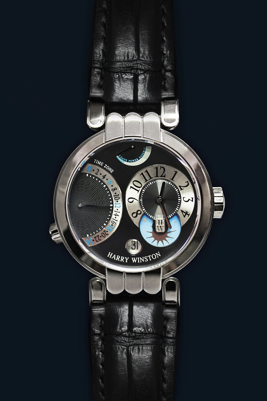 Premier Excenter Timezone White Gold