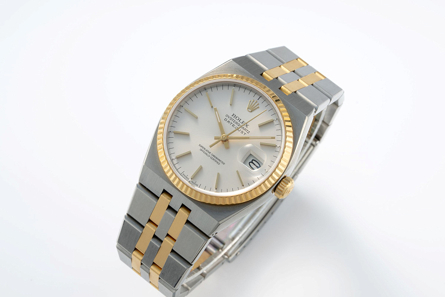 Datejust Oysterquartz Ref. 17013 in Stainless Steel and 18k Yellow Gold