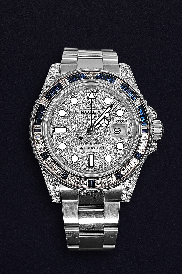 GMT-Master II White Gold Sapphires and Diamonds