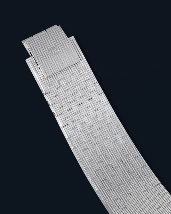 Vintage Square Ref. 9200 in 18k White Gold with Diamonds & Onyx Dial