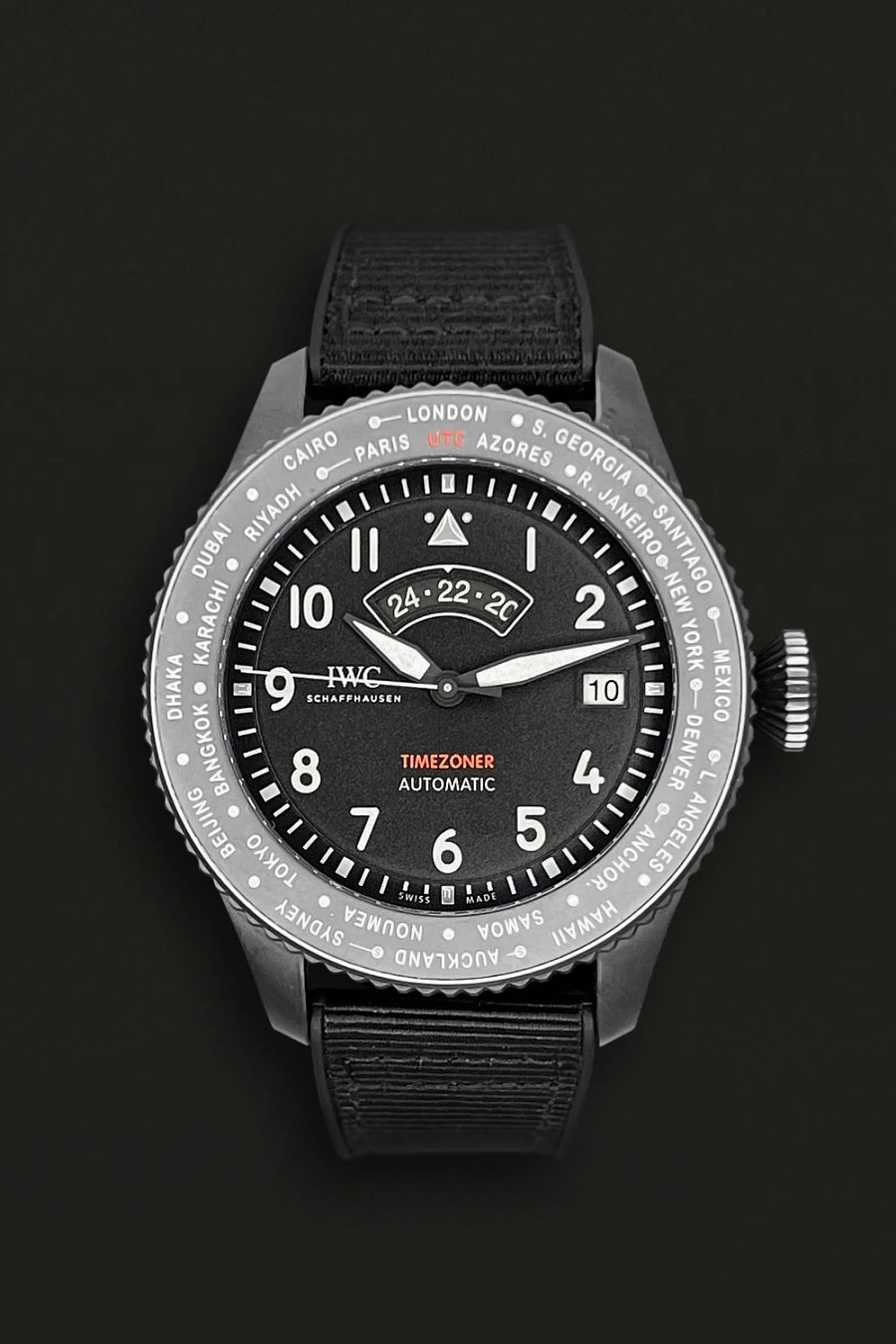 Pilot’s Watch Timezoner Top Gun Ceratanium