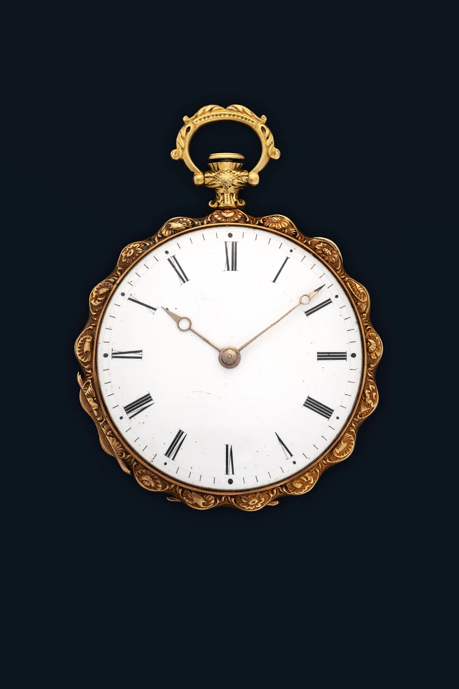 Ornate Pocket Watch in 18k Yellow Gold