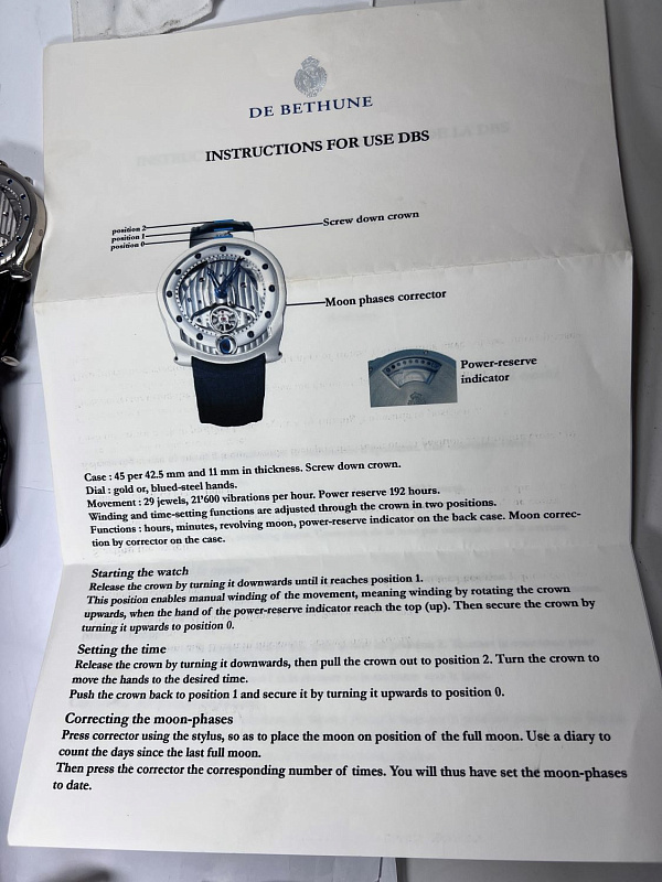 DBS-W ‘First Generation’ White Gold