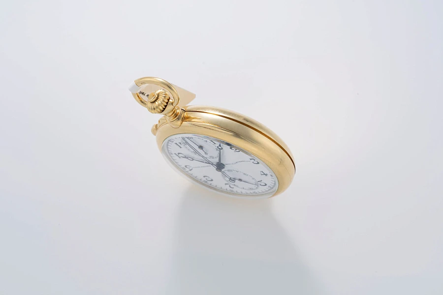 Split-Seconds Chronograph Pocket Watch in 18k Yellow Gold