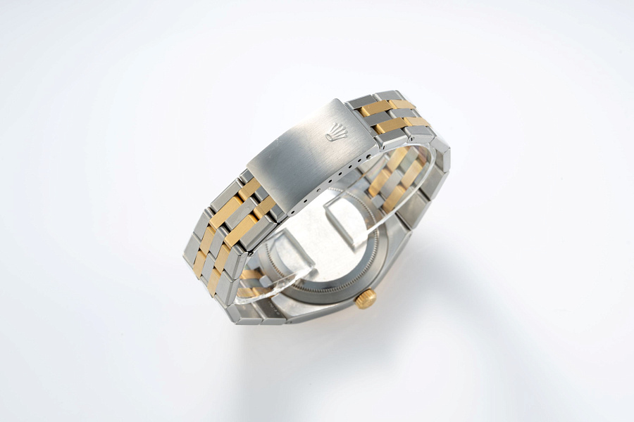 Datejust Oysterquartz Ref. 17013 in Stainless Steel and 18k Yellow Gold