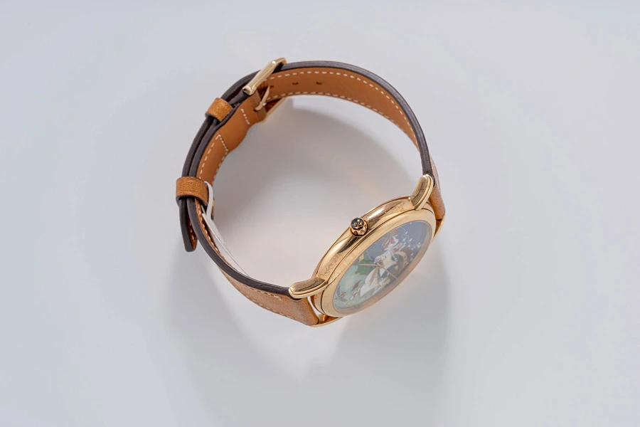 San Marco with Cloisonné Enamel Dial Ref. 136-77-9 in 18k Yellow Gold