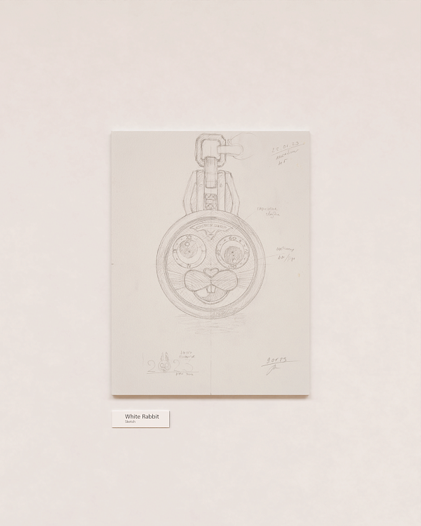 Sketch of the “White Rabbit”, 24 × 32 cm