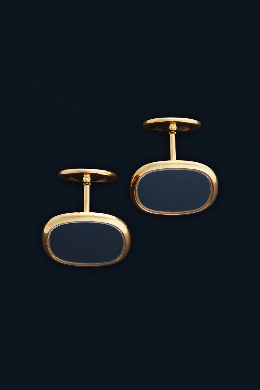Ellipse Cufflinks in 18k Yellow Gold