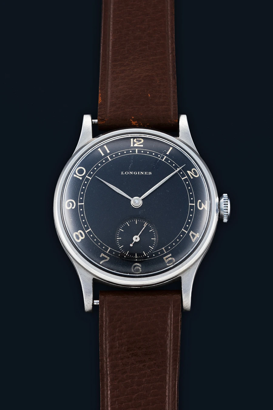 Gilt Dial Dress Watch Ref. 132 in Stainless Steel