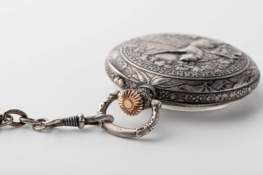 Shooting Tournament 1909 Pocket Watch in Silver