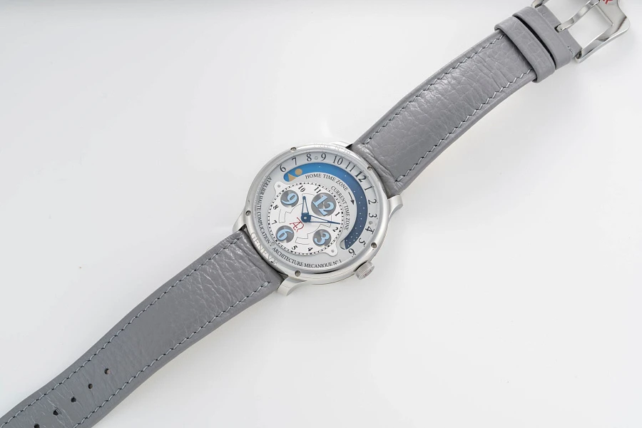 AM1 Dual Time in Stainless Steel