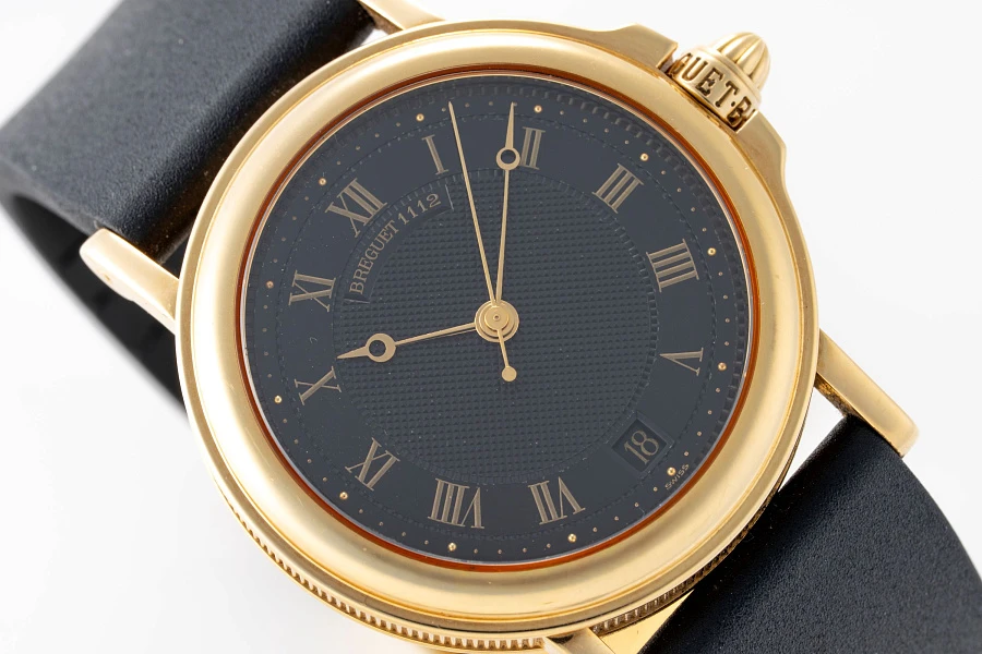 Black Dial Marine Ref. 3400 in 18k Yellow Gold