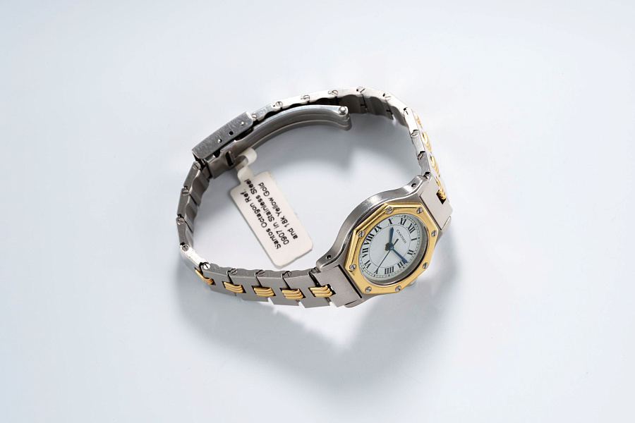 Santos Octagon Ref. 0907 in Stainless Steel and 18k Yellow Gold