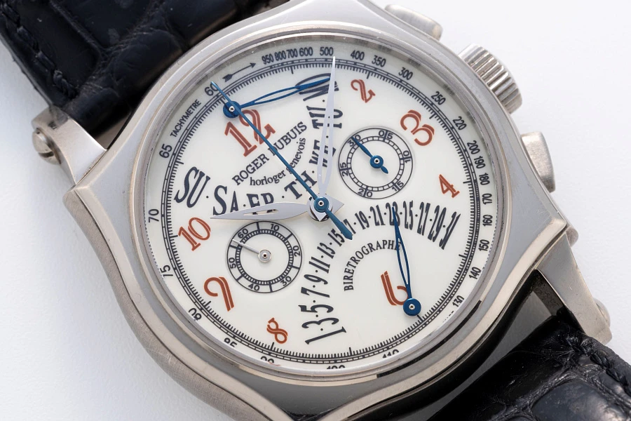 Sympathie Retrograde QP Chronograph Ref. S40 in 18k White Gold