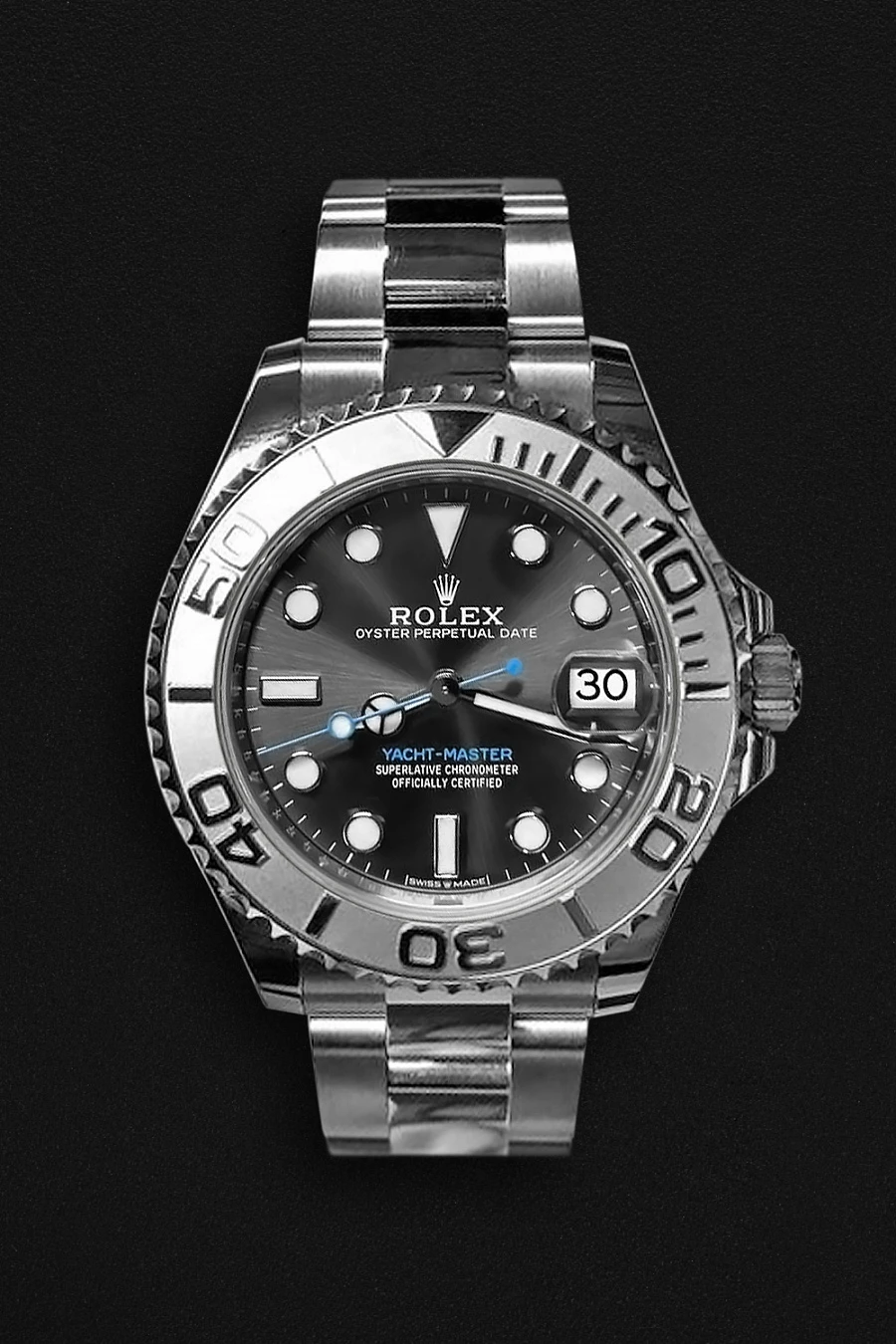 Yacht-Master 37 Rolesium Dark Rhodium Dial