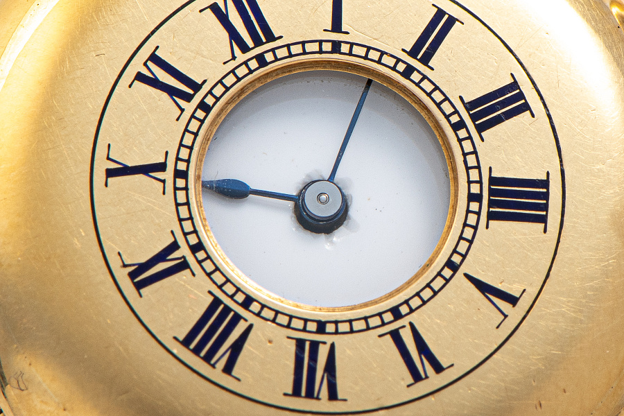 1900s Pocket Watch in 18k Yellow Gold