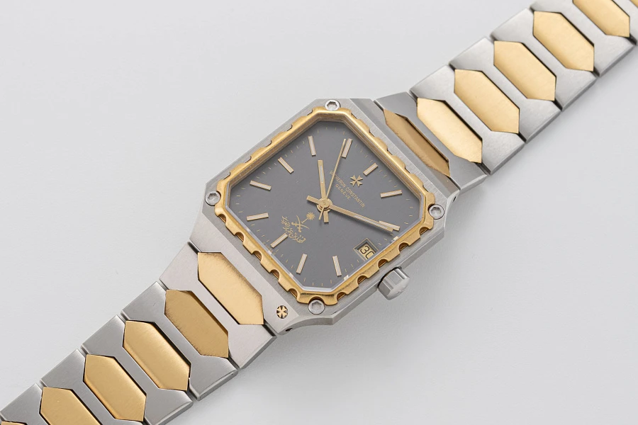 222 Square 'Saudi Dial' Ref. 46004 in Stainless Steel and 18k Yellow Gold